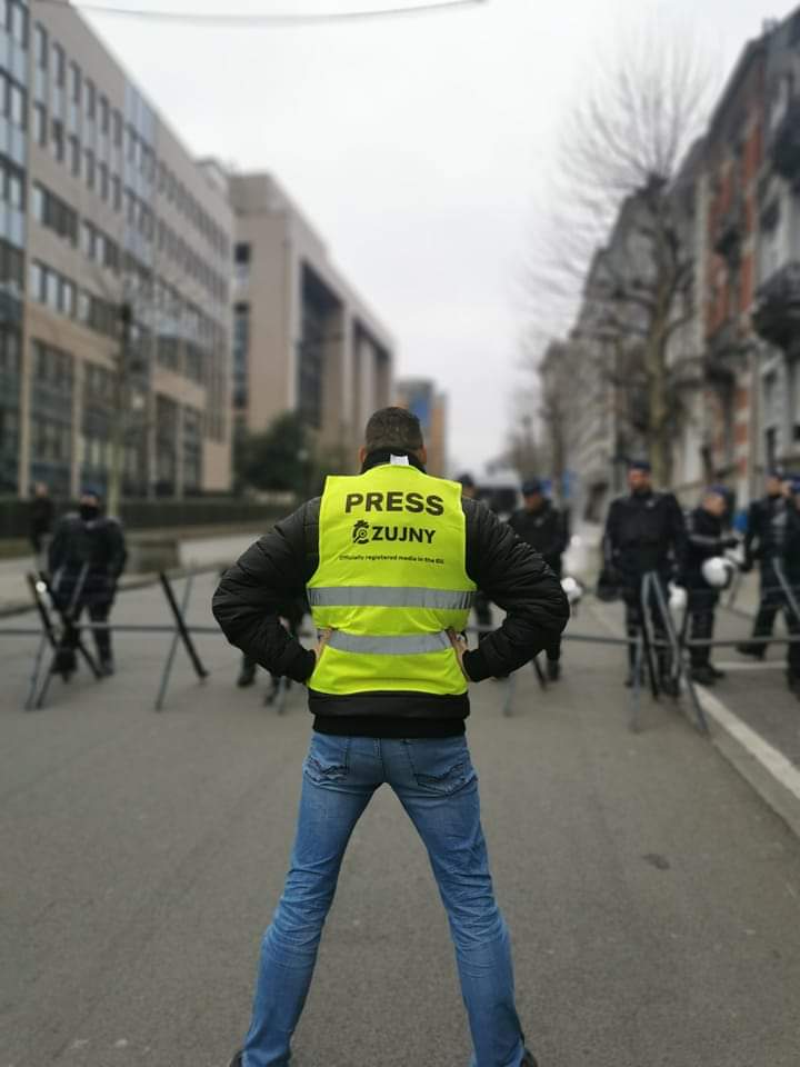 Międzynarodowy, pokojowy protest w Brukseli. Relacja Czujny.pl z samego centrum zamieszek.